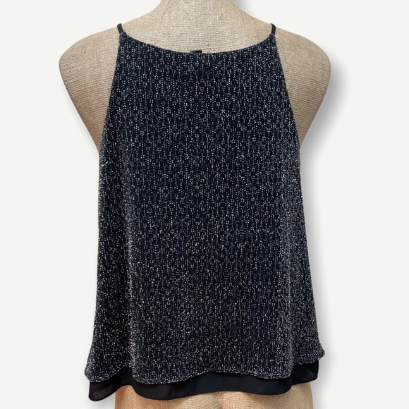 Aqua black metallic‎ cami top - Picture 4 of 4